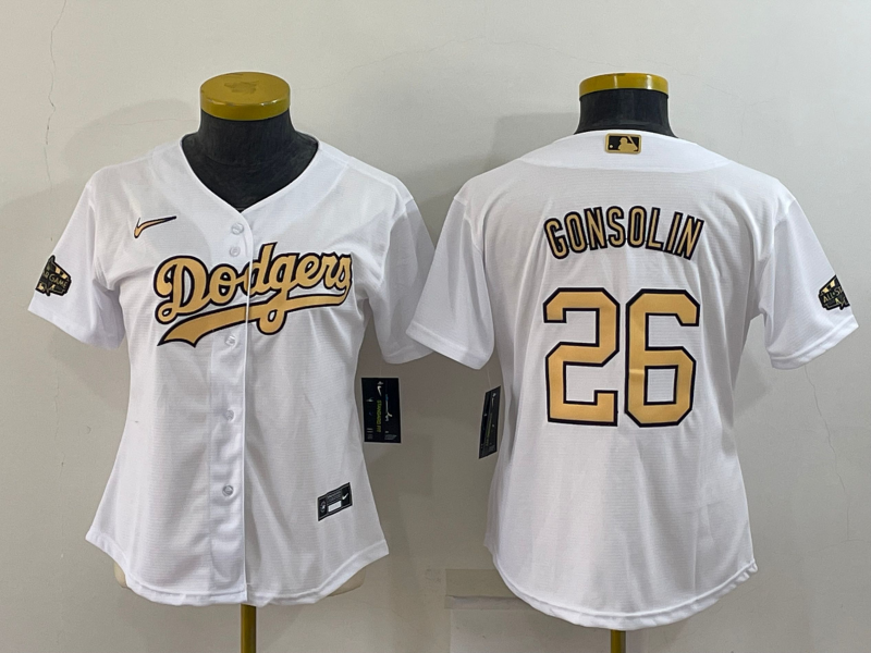 Women's Tony Gonsolin Los Angeles Dodgers White 2022 All-Star Game Jersey