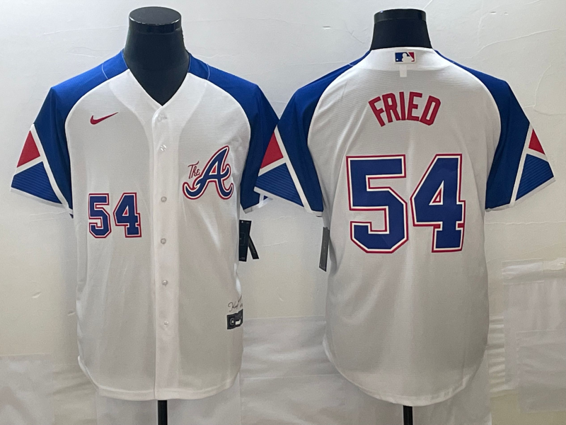 Men's Atlanta Braves Max Fried White 2023 City Connect Player Jersey