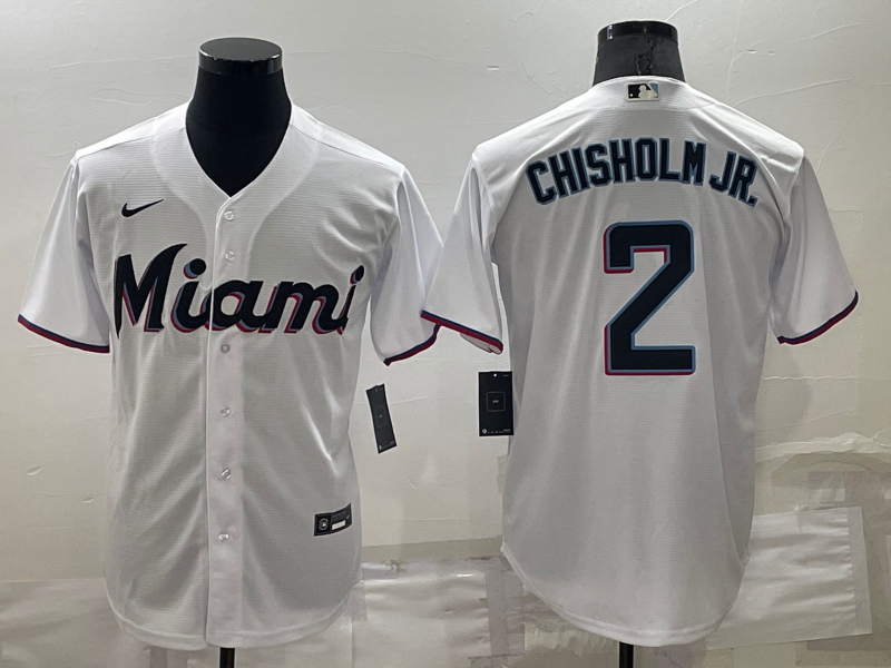 Men's Miami Marlins Jazz Chisholm Jr. Replica City Connect Red Jersey