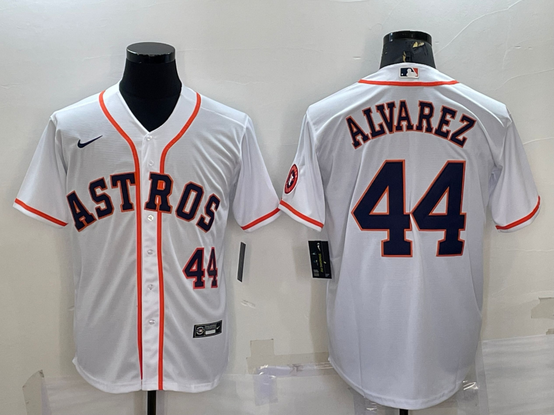 Men's Houston Astros Yordan Alvarez #44 2022 World Series Player Jersey