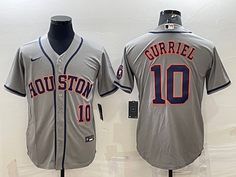 Men's Houston Astros Yuli Gurriel #10 2022 World Series Player Jersey