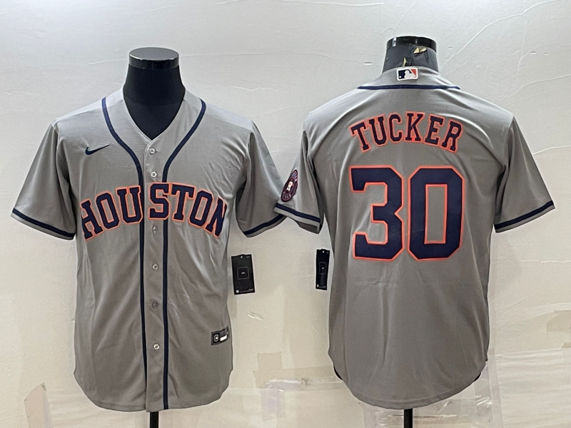 Men's Kyle Tucker #30 Houston Astros 2022 World Series Player Jersey