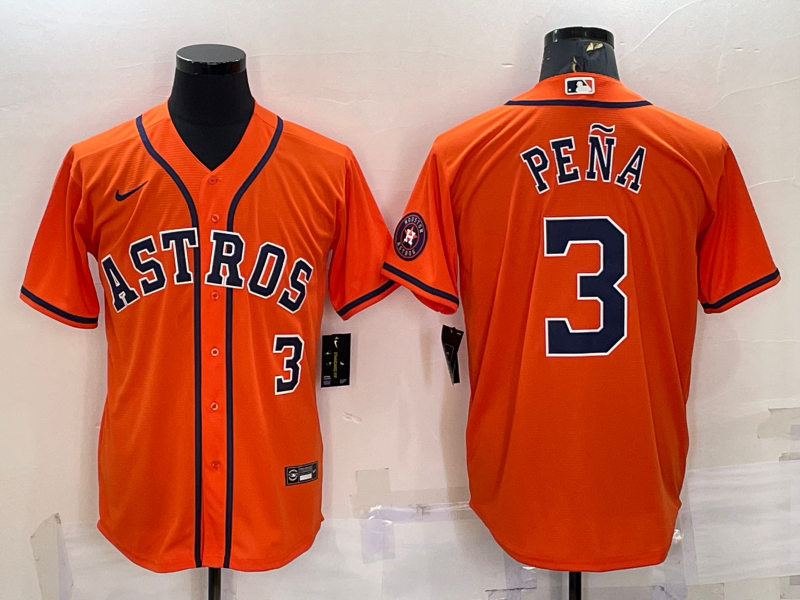 Men's Jeremy Pena #3 Houston Astros 2022 World Series Player Jersey