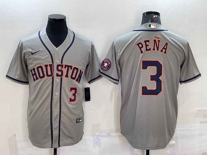Men's Jeremy Pena #3 Houston Astros 2022 World Series Player Jersey