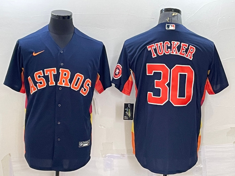 Men's Kyle Tucker #30 Houston Astros 2022 World Series Player Jersey