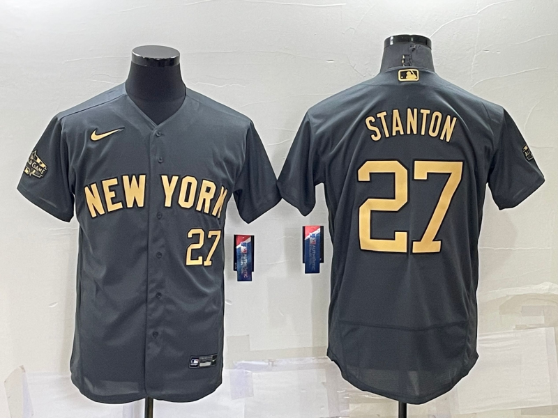 New York Yankees Giancarlo Stanton Charcoal 2022 All-Star Game Replica Jersey