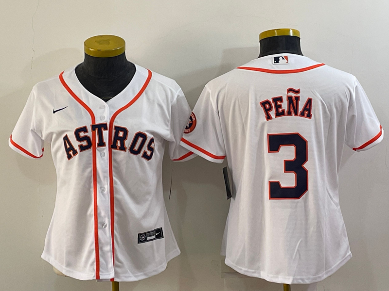 Women's Jeremy Pena #3 Houston Astros 2022 World Series Player Jersey