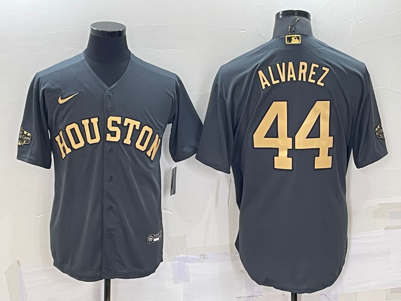 Men's Yordan Alvarez #44 Houston Astros Charcoal 2022 ALL STAR GAME Jersey
