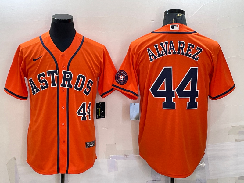 Men's Houston Astros Yordan Alvarez #44 2022 World Series Player Jersey
