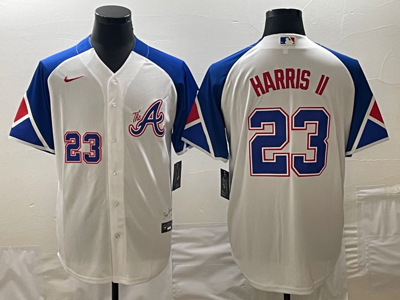 Men's Atlanta Braves Michael Harris II White 2023 City Connect Player Jersey