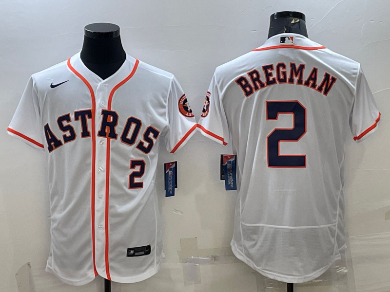 Men's Alex Bregman Houston Astros 2022 World Series Player Jersey -Flex Base