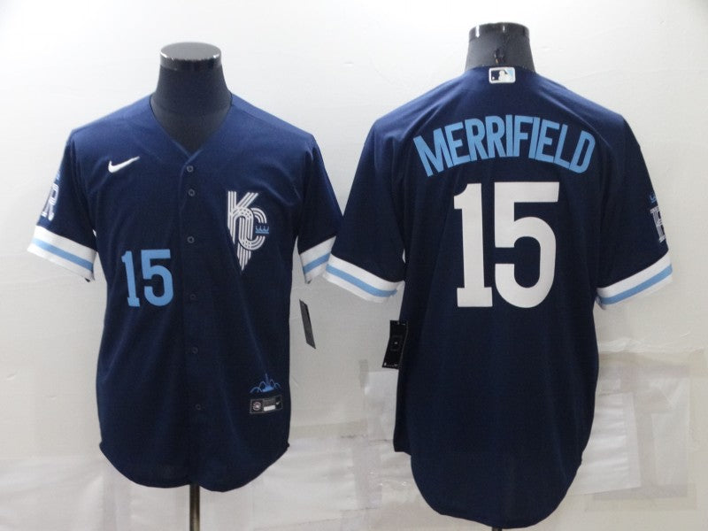 Men's Whit Merrifield Kansas City Royals 2022 City Connect Replica Jersey - Navy