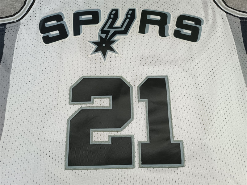 Men's Mitchell & Ness Tim Duncan White San Antonio Spurs Jersey