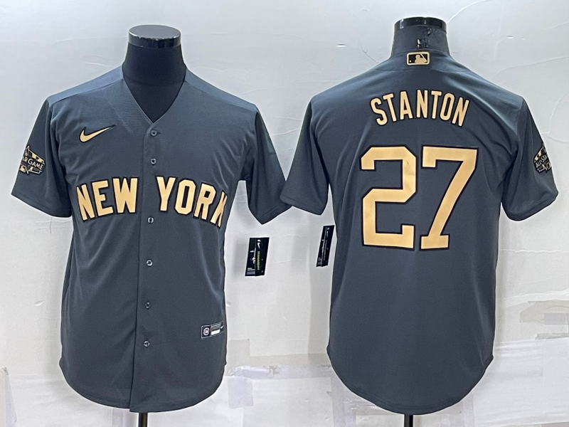 New York Yankees Giancarlo Stanton Charcoal 2022 All-Star Game Replica Jersey