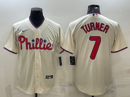 Men's Trea Turner Philadelphia Phillies Player Jersey