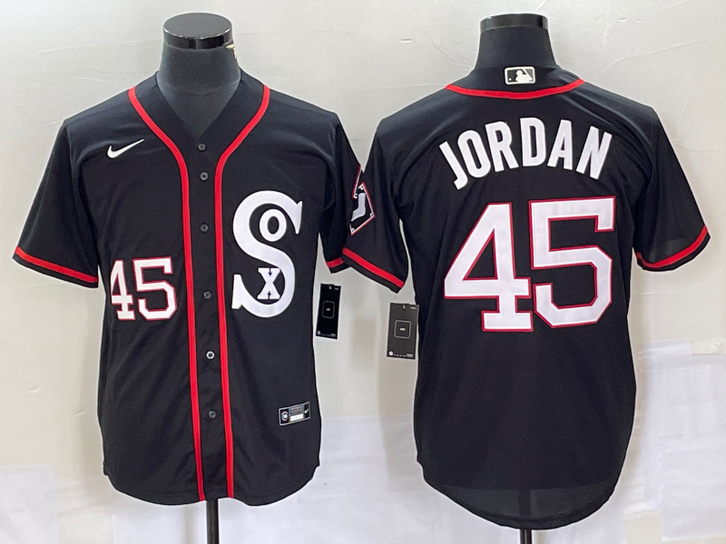 Michael Jordan Chicago White Sox Player Black Jersey