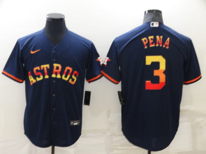Men's Jeremy Pena Houston Astros  Navy 2022 City Connect Jersey