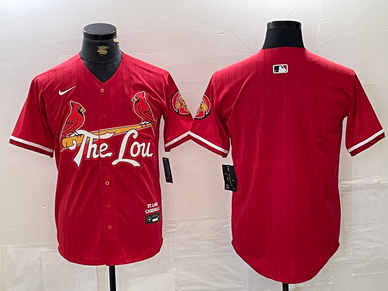 Men's St. Louis  Cardinals Red 2024 City Connect Jersey