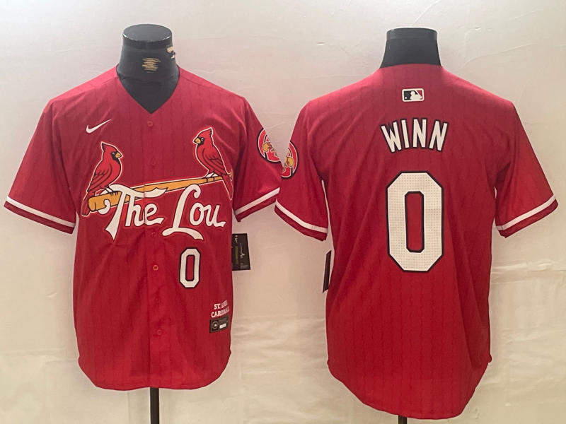 Men's St. Louis Cardinals Masyn Winn Red 2024 City Connect Player Jersey