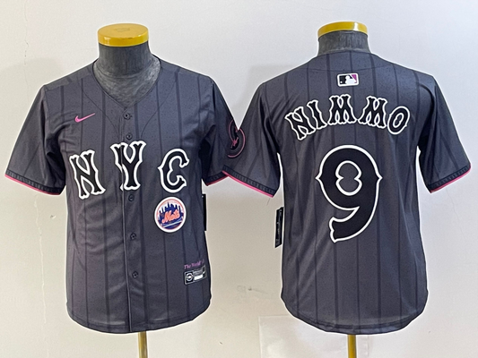 YOUTH New York Mets Brandon Nimmo 2024 City Connect Player Jersey