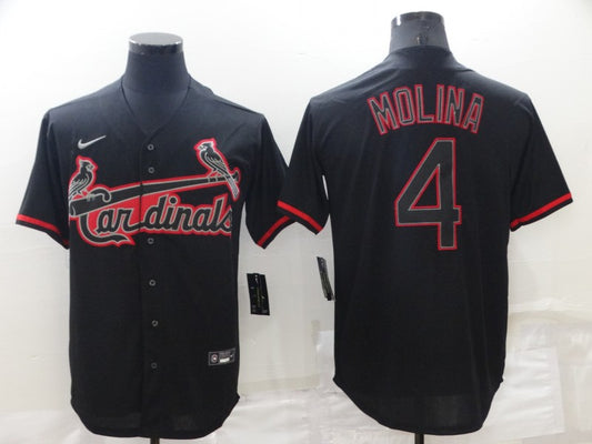 Youth Yadier Molina St. Louis Cardinals Player Black Jersey