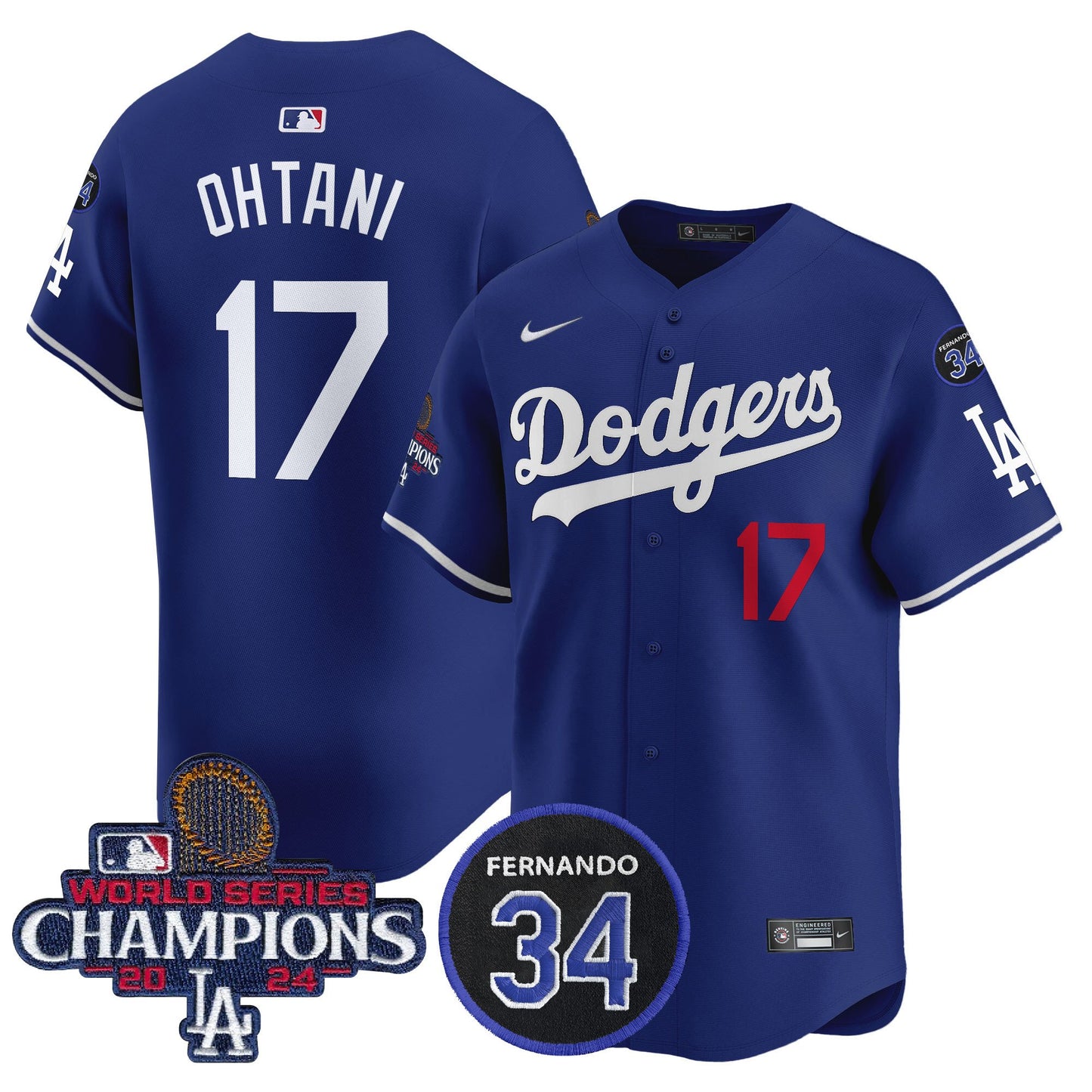 Shohei Ohtani Los Angeles Dodgers 2024 World Series Champions Limited Jersey