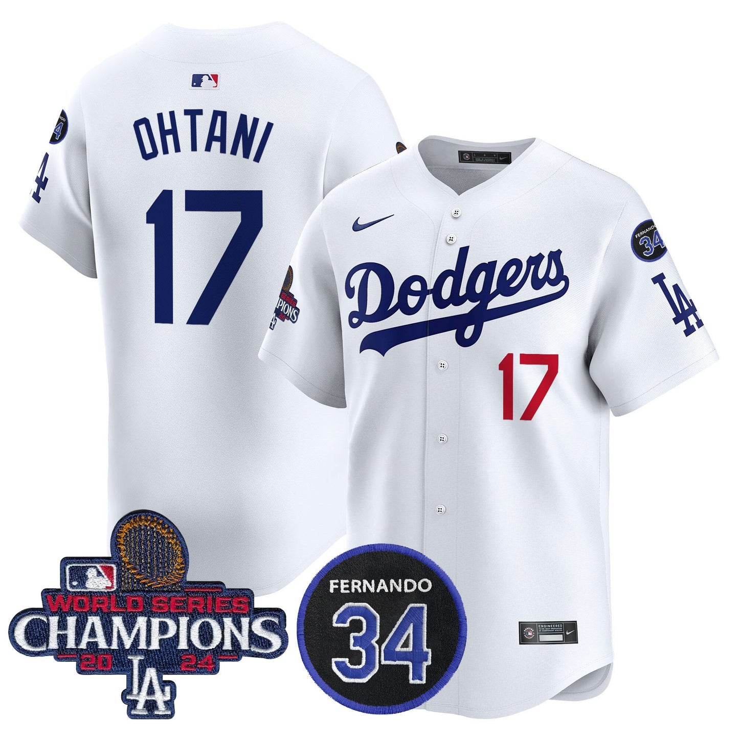 Shohei Ohtani Los Angeles Dodgers 2024 World Series Champions Limited Jersey