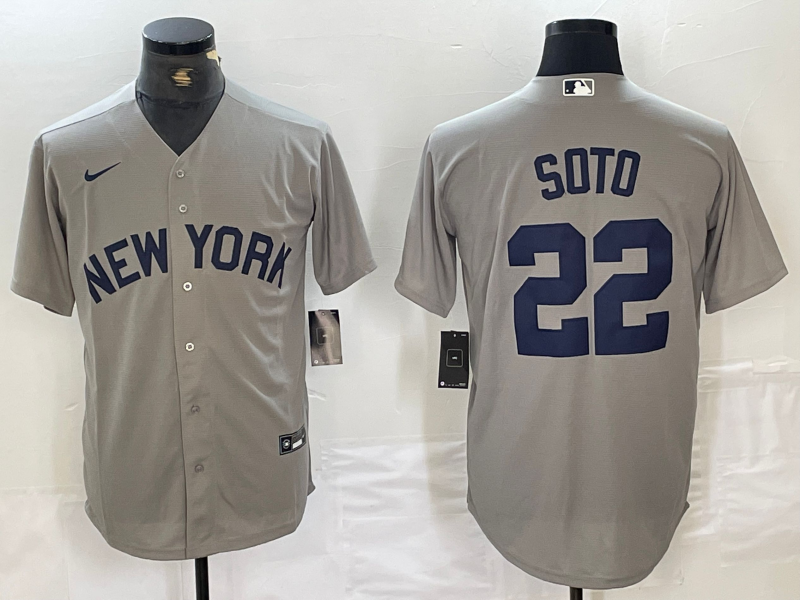 Men's Juan Soto New York Yankees Gray Road Jersey