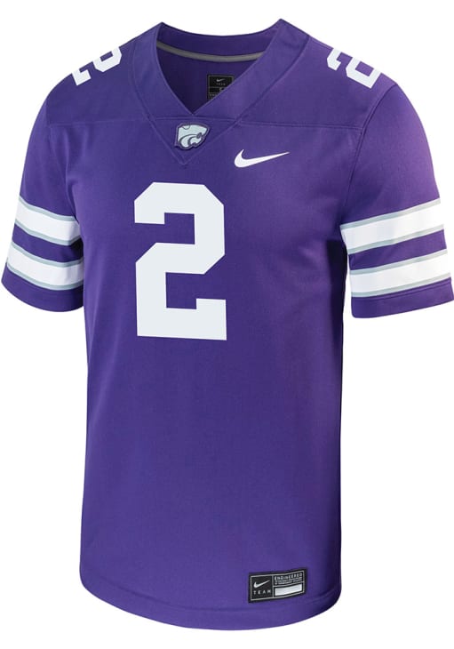 Avery Johnson Purple Game Football Jersey