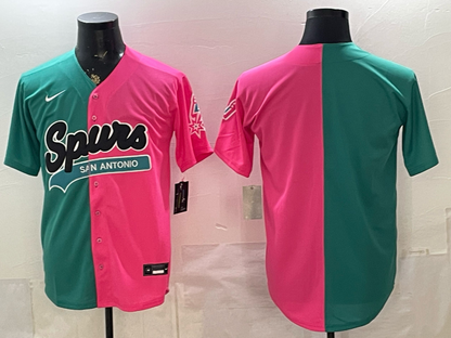 Men's San Antonio Spurs Baseball CUSTOM Jersey