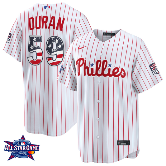 Men's Philadelphia Phillies Jhoan Duran 2026 All-Star Edition Stars & Stripes Jersey