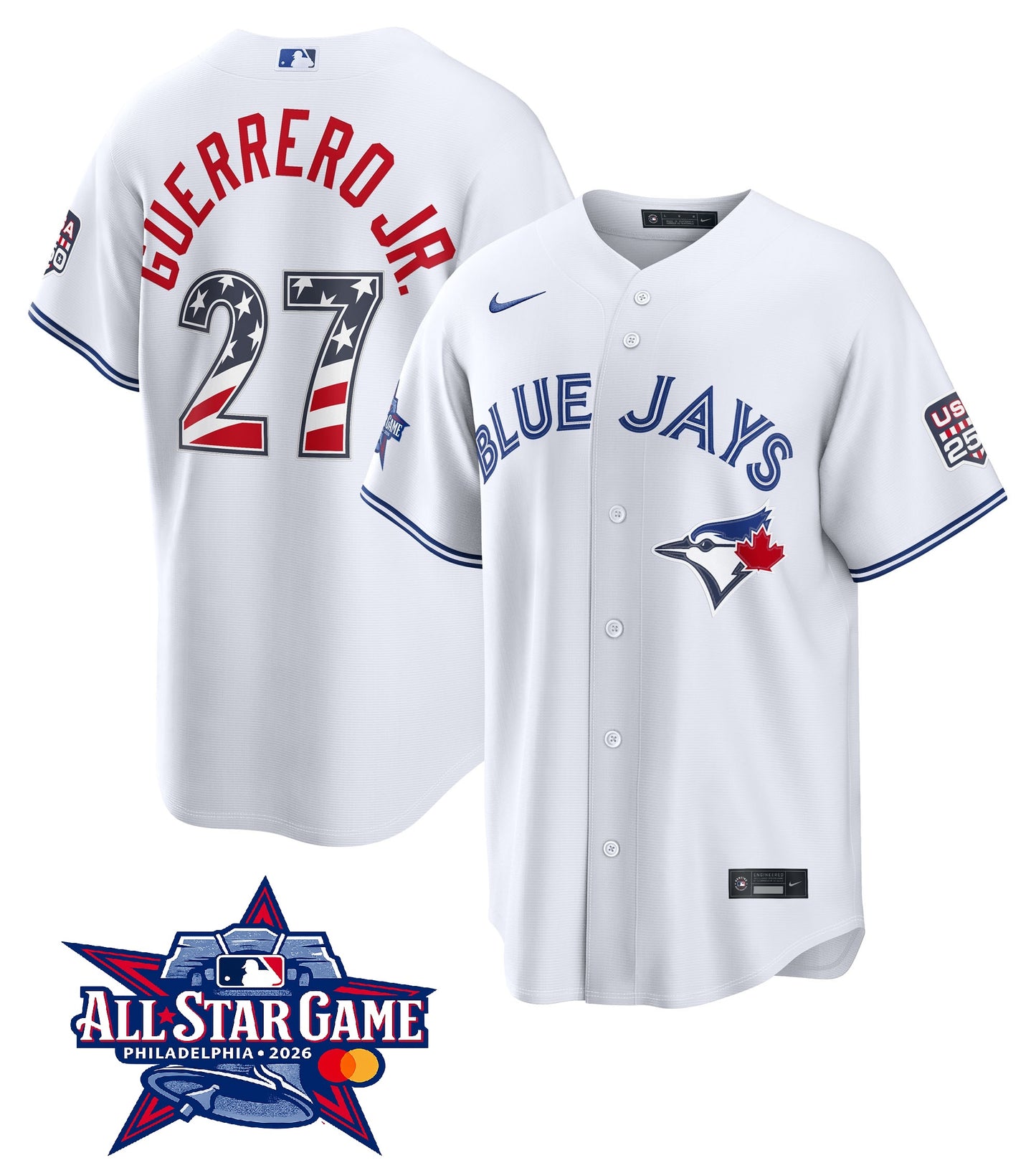 Men's Toronto Blue Jays Vladimir Guerrero Jr. 2026 All-Star Edition Stars & Stripes Jersey