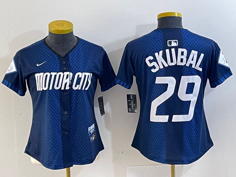 Women's Tarik Skubal Detroit Tigers Navy 2024 City Connect Jersey