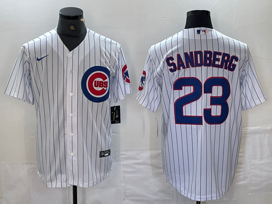 Chicago Cubs Ryne Sandberg Player White Jersey