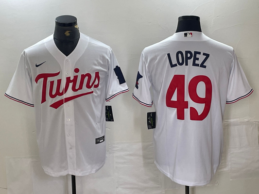 Men's Minnesota Twins Royce Lewis White Player Jersey