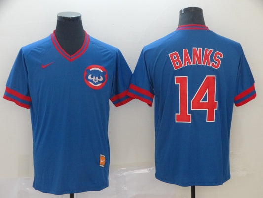 Men's Chicago Cubs Ernie Banks Retro Jersey