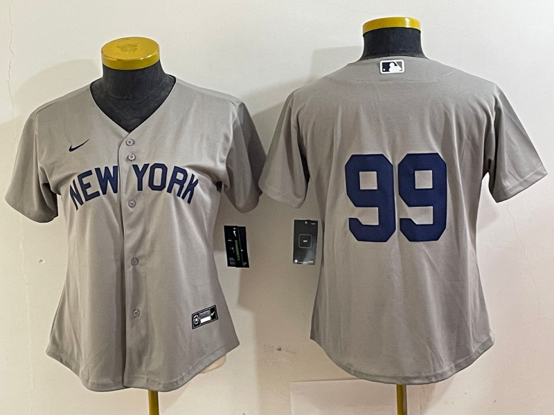 Women's New York Yankees Aaron judge Gray Road Player Jersey