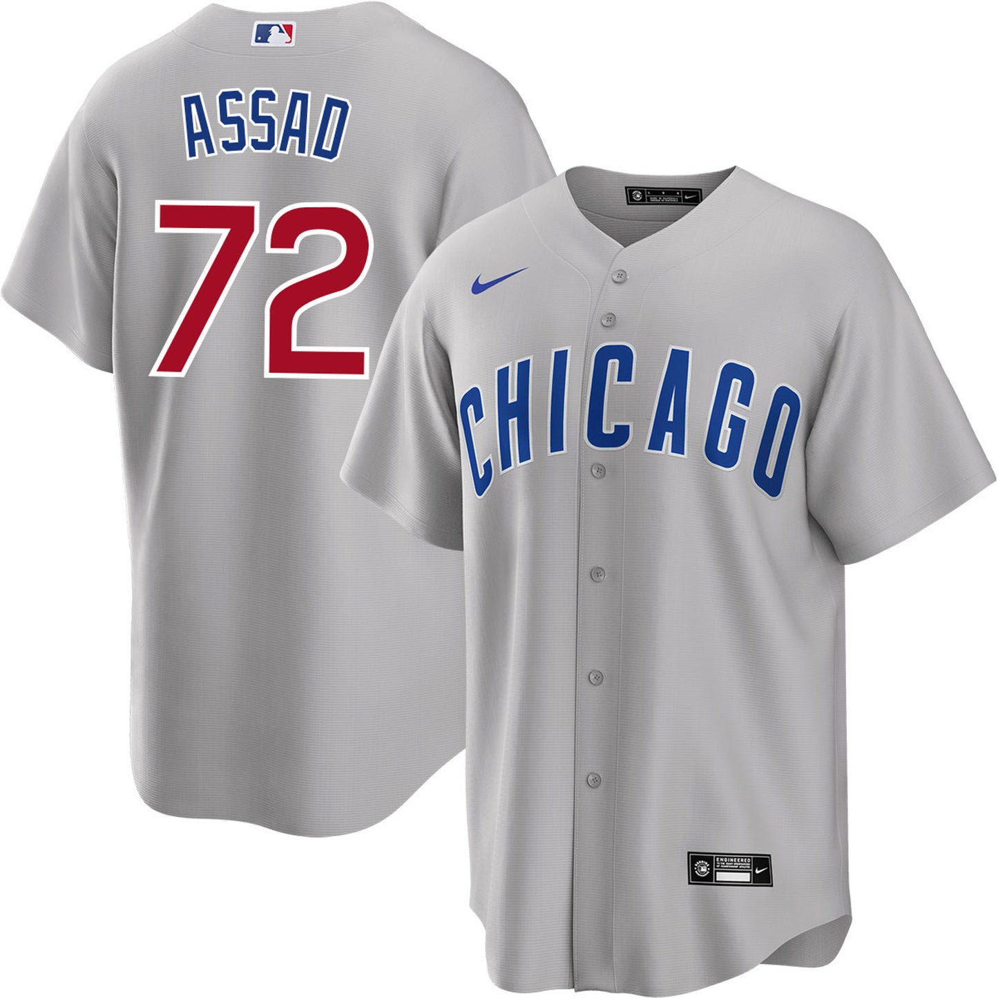 Men's  Chicago Cubs Javier Assad Player Jersey