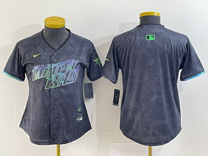 Women's Tampa Bay Rays  Charcoal 2024 City Connect Jersey