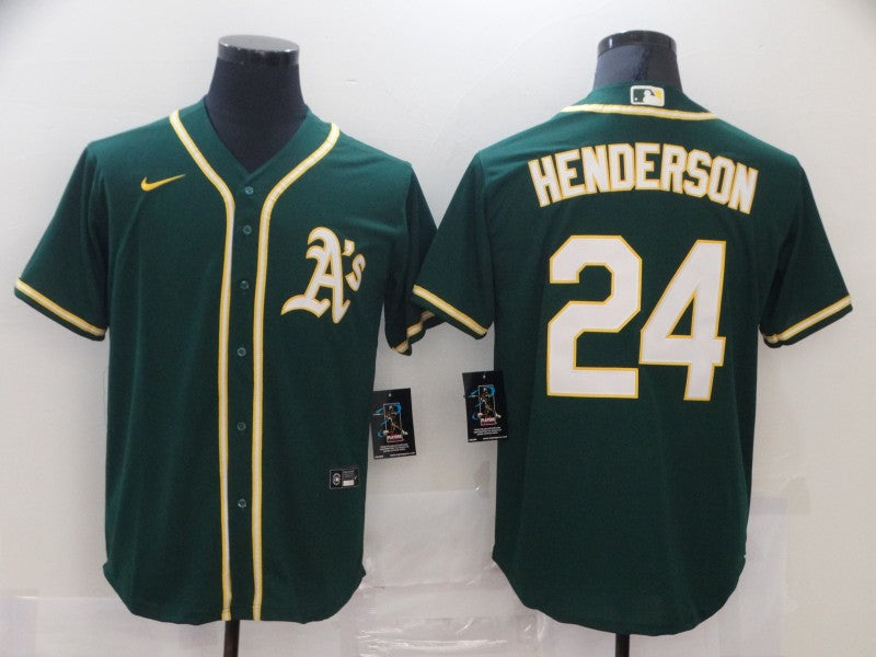 Men's Rickey Henderson Oakland Athletics Player Jersey