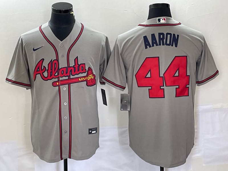 Men's Hank Aaron Atlanta Braves Player Jersey