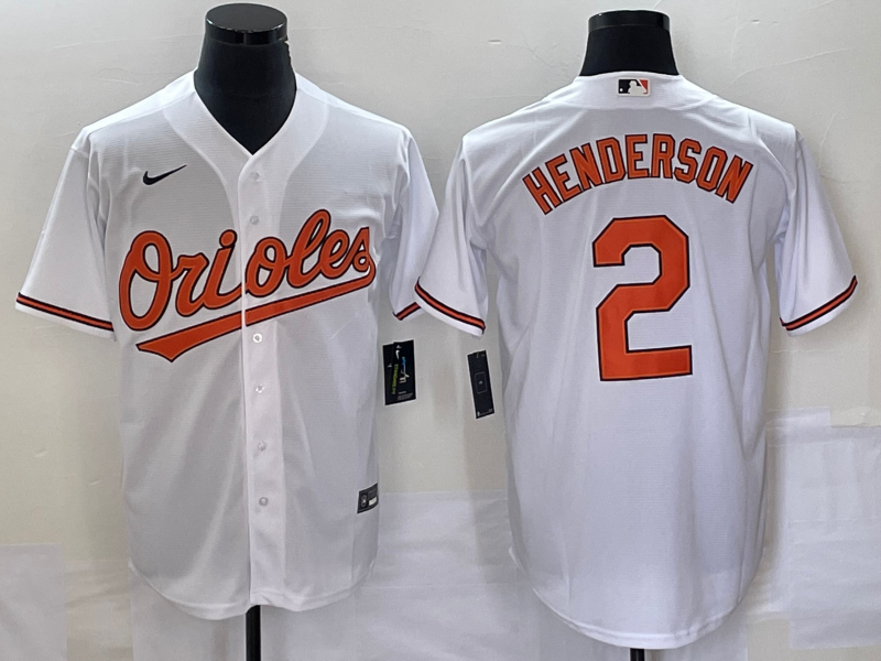 Men's Baltimore Orioles Gunnar Henderson Player White Jersey