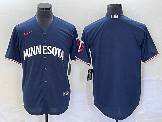 Men's Minnesota Twins CUSTOM Navy Replica Jersey