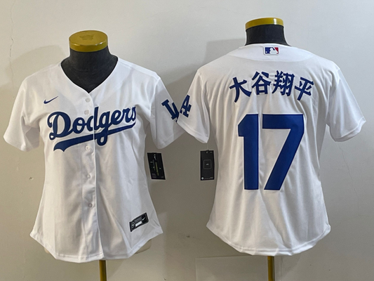 Women Los Angeles Dodgers  Shohei Ohtani Kanji Player Jersey