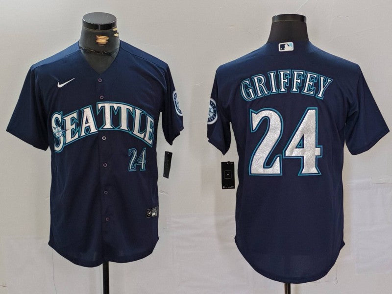 Men's Seattle Mariners Ken Griffey Jr.  Player Navy Jersey