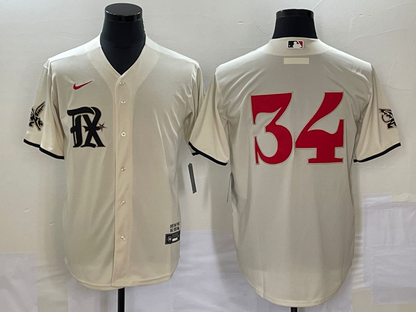 Men's Texas Rangers Nolan Ryan Cream 2023 City Connect Replica Player Jersey