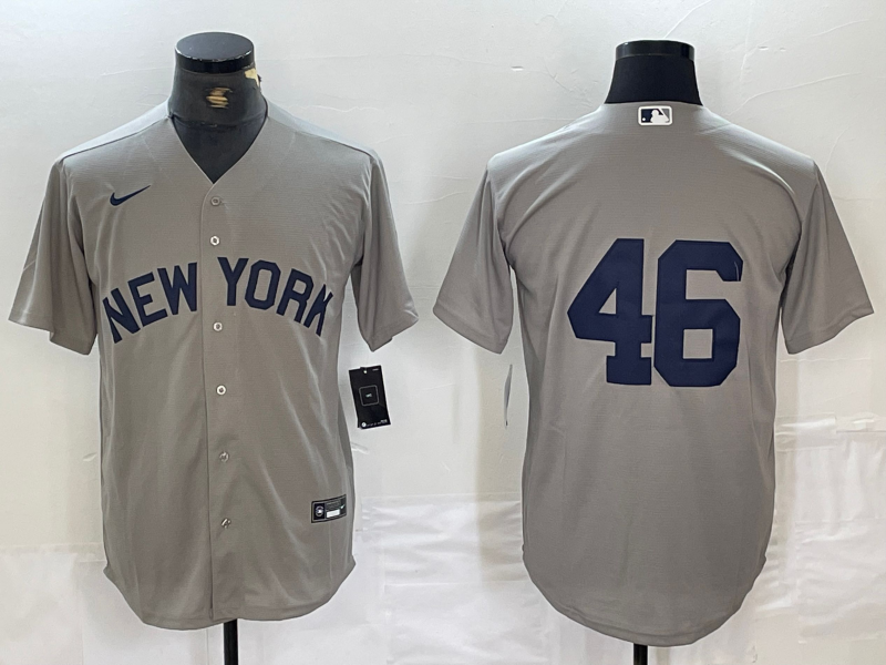 Men's New York Yankees Andy Pettitte Gray Road Player Jersey