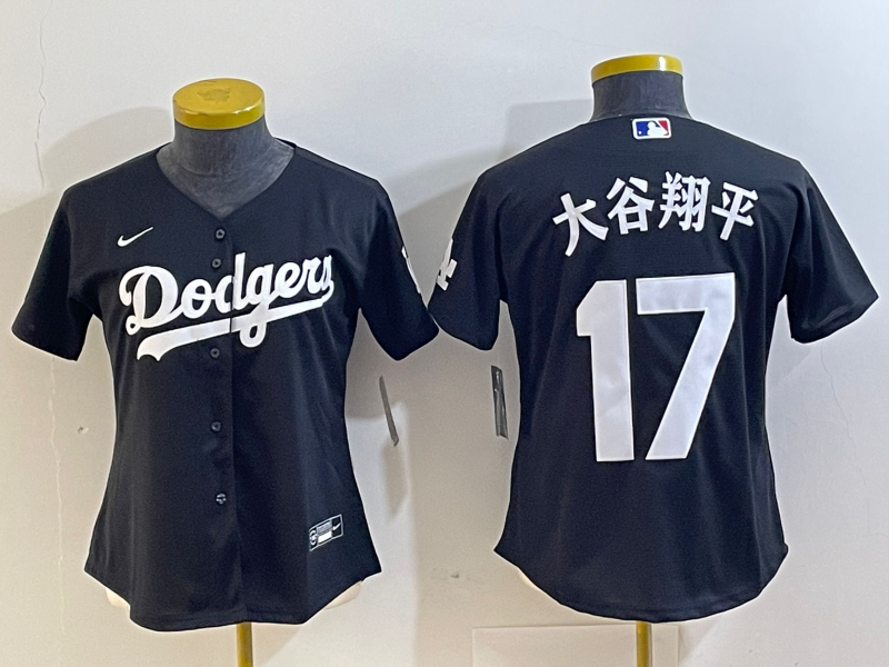 Women Los Angeles Dodgers  Shohei Ohtani Kanji Player Jersey