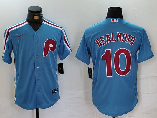 Men's J.T. Realmuto Philadelphia Phillies  Blue Player Jersey