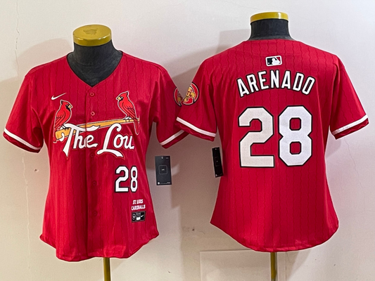 Women's St. Louis Cardinals Nolan Arenado Red 2024 City Connect Player Jersey